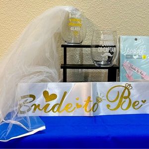 Wedding Prep!! Glasses🥂, Sashes🎽, & Veil👰🏻‍♀️